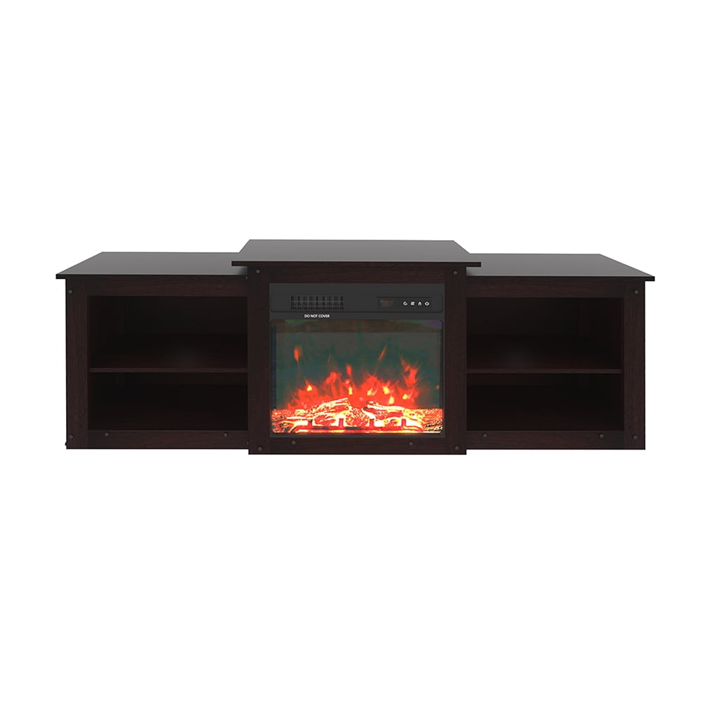 Kepooman 65" Fireplace TV Stand Entertainment Center, TV Stand with Fireplace for Living Room, Farmhouse Wood TV Stand with Storage Cabinet, Dark Brown Kepooman 65" Fireplace TV Stand Entertainment Center, TV Stand with Fireplace for Living Room, Farmhouse Wood TV Stand with Storage Cabinet, Dark Brown