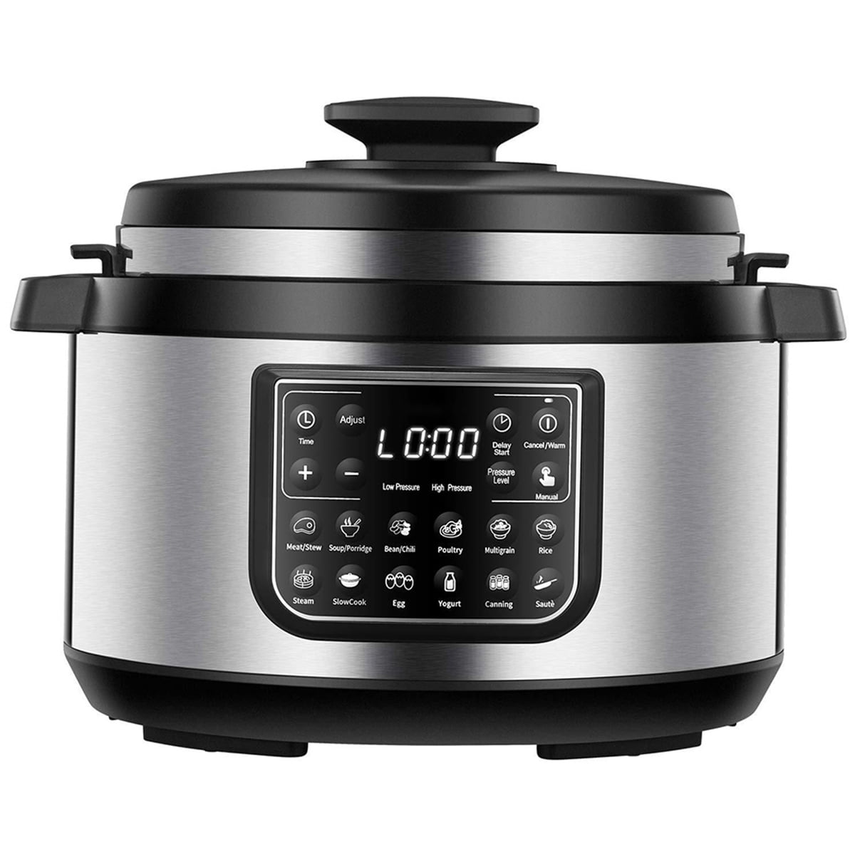 Kepooman 8 Quart Electric Pressure Cooker, Stainless Steel Multi-Function Rice Cooker, Black Kepooman 8 Quart Electric Pressure Cooker, Stainless Steel Multi-Function Rice Cooker, Black