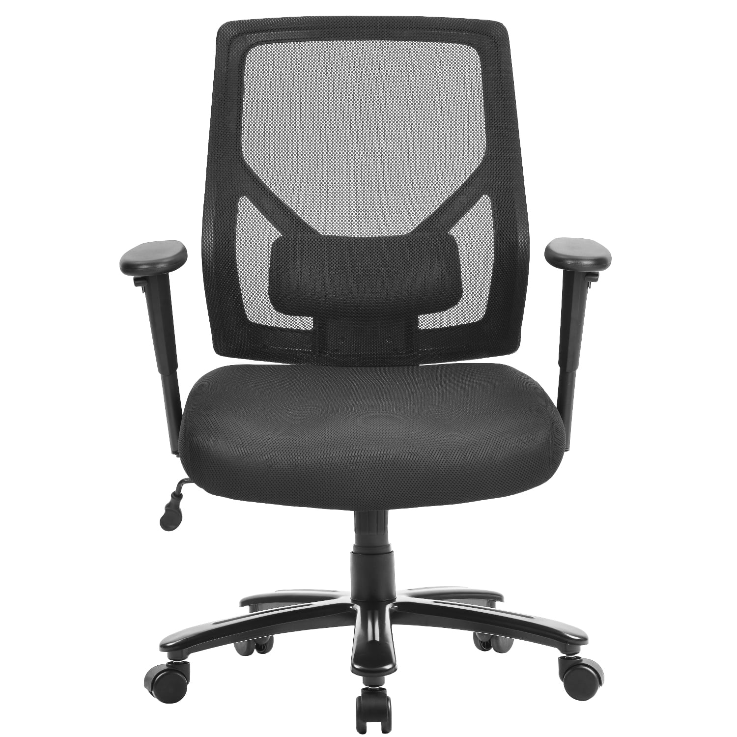 Kepooman Adjustable Swivel Mesh Chair with Lumbar Support & Adjustable Armrest for Home Office, Black Kepooman Adjustable Swivel Mesh Chair with Lumbar Support & Adjustable Armrest for Home Office, Black
