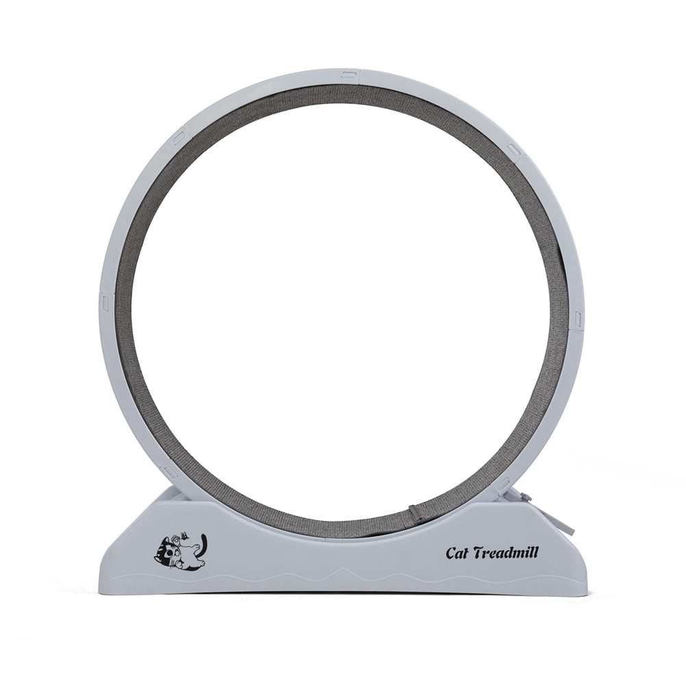 Kepooman Cat Exercise Wheel, Cat Treadmill Running Fitness Workout Wheels,Plastic Cat Wheel,White Gray Kepooman Cat Exercise Wheel, Cat Treadmill Running Fitness Workout Wheels,Plastic Cat Wheel,White Gray