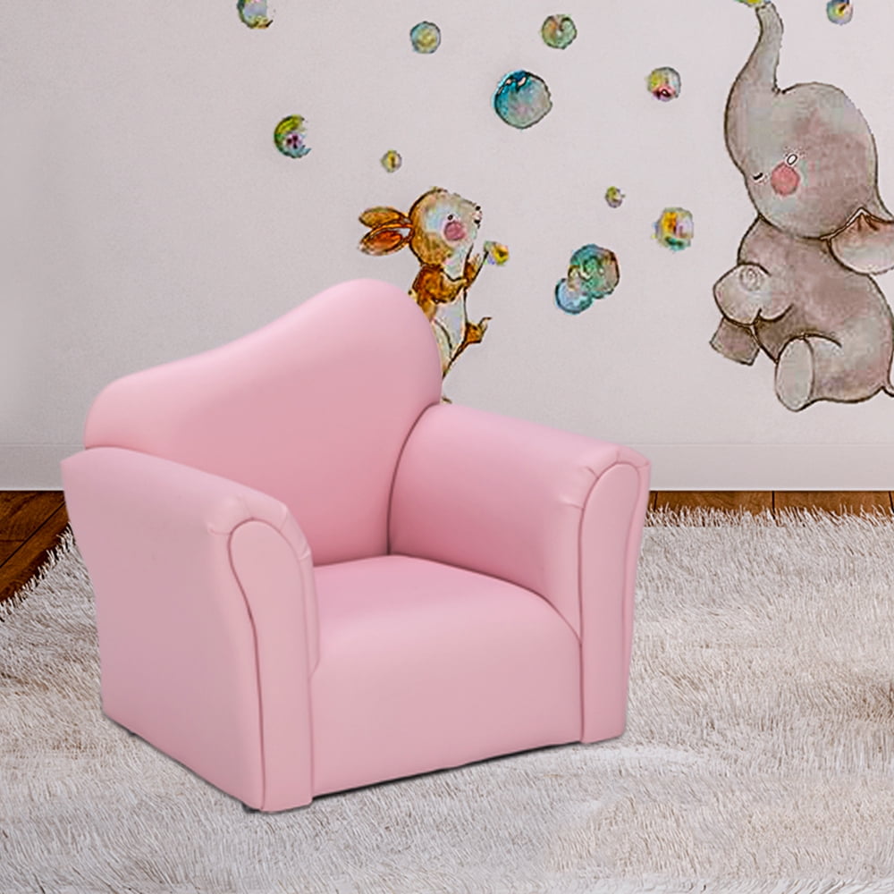 Kepooman Children Single Sofa Bent Back Modern Accent Fabric Chair Single Sofa Comfy Upholstered Arm Chair Living Room Furniture, Pink Kepooman Children Single Sofa Bent Back Modern Accent Fabric Chair Single Sofa Comfy Upholstered Arm Chair Living Room Furniture, Pink