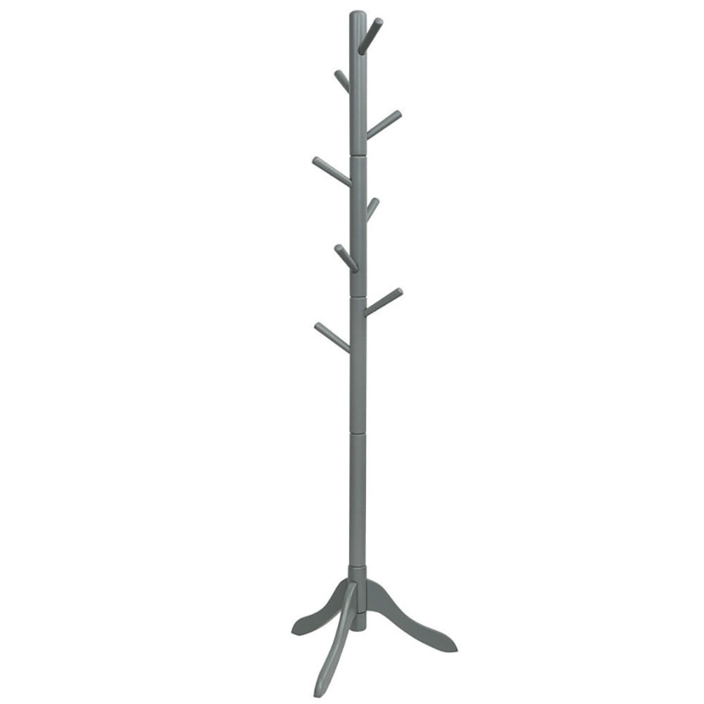Kepooman Coat Rack, Freestanding Coat Rack,Adjustable Wooden Tree Coat Rack with 8 Hooks-Gray Kepooman Coat Rack, Freestanding Coat Rack,Adjustable Wooden Tree Coat Rack with 8 Hooks-Gray
