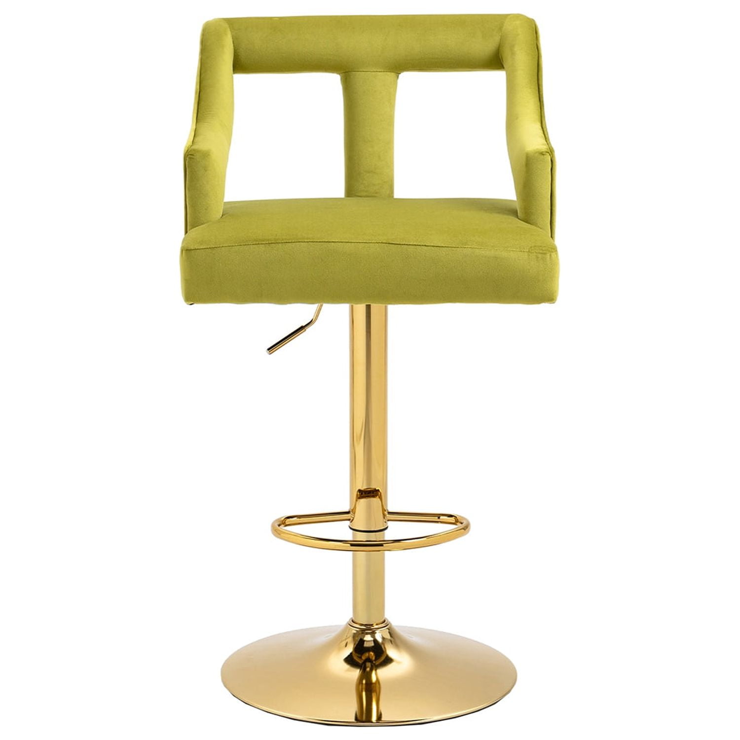 Kepooman Counter Height Bar Stools, Swivel Adjustable Barstools with Back, Set of 1, Green Kepooman Counter Height Bar Stools, Swivel Adjustable Barstools with Back, Set of 1, Green