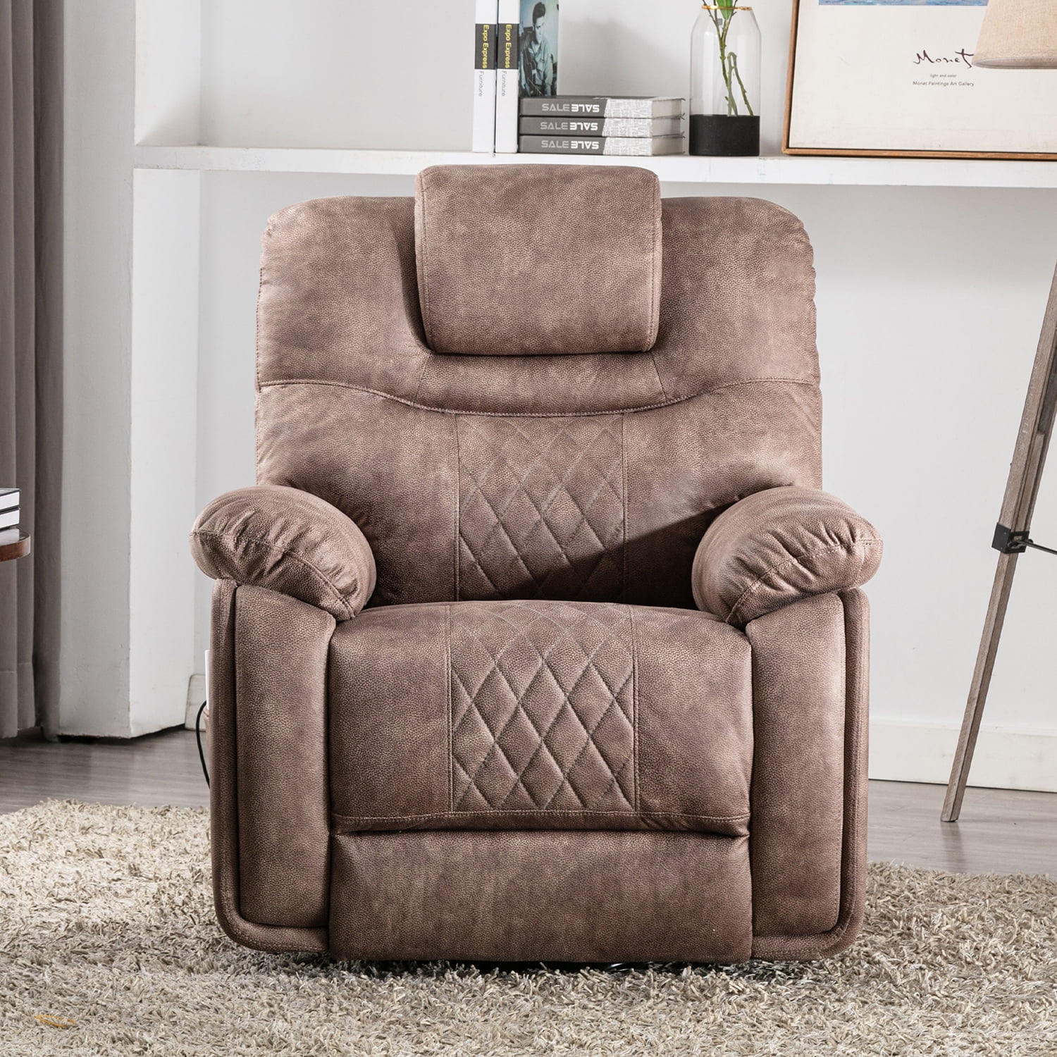 Kepooman Electric Power Lift Chairs Recliner with Heat and Massage, Power Lift Chair for Elderly with Adjustable Massage Function, Brown Kepooman Electric Power Lift Chairs Recliner with Heat and Massage, Power Lift Chair for Elderly with Adjustable Massage Function, Brown