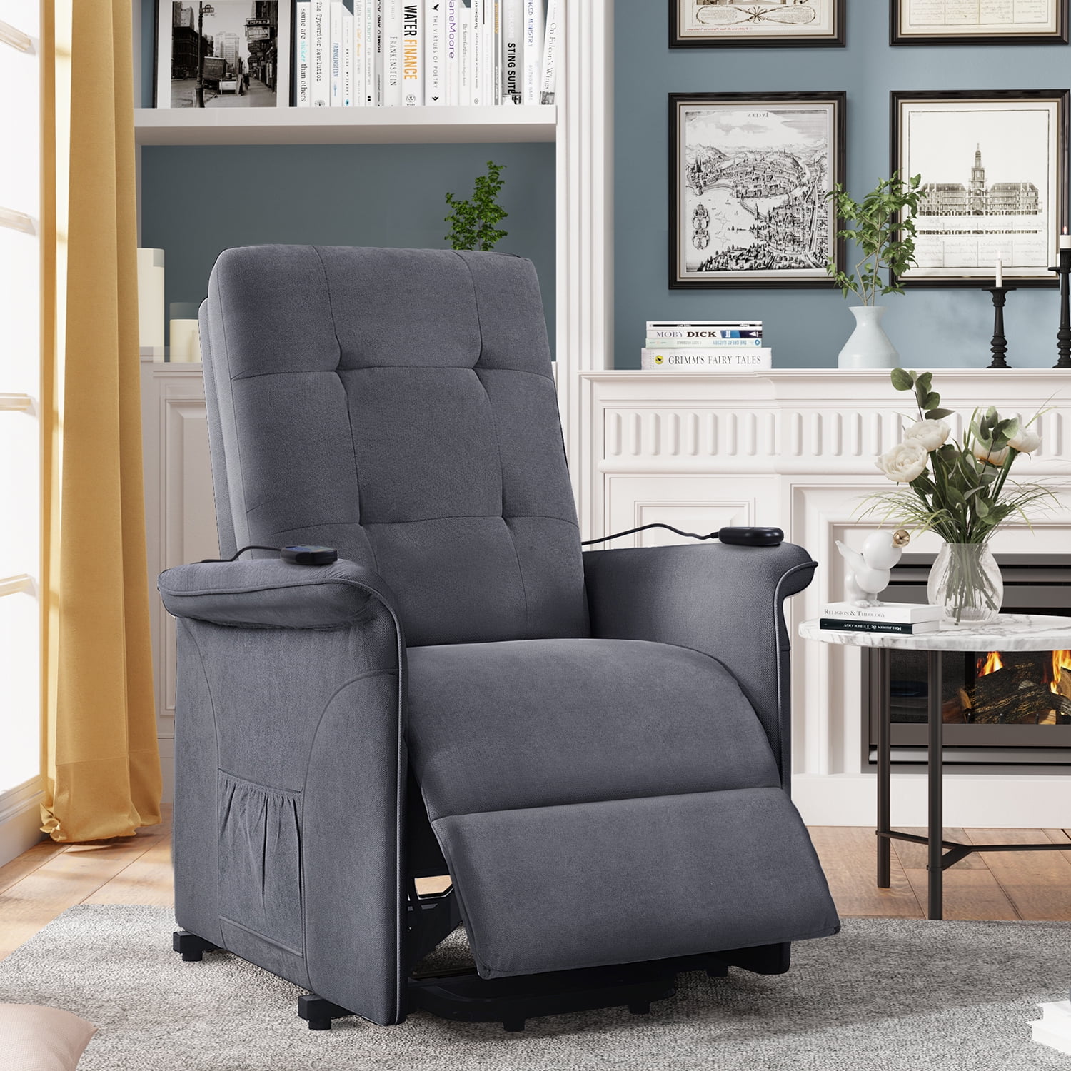 Kepooman Electric Power Lift Chairs Recliner with Heat and Massage, Power Lift Chair for Elderly with Adjustable Massage Function, Dark Gray Kepooman Electric Power Lift Chairs Recliner with Heat and Massage, Power Lift Chair for Elderly with Adjustable Massage Function, Dark Gray