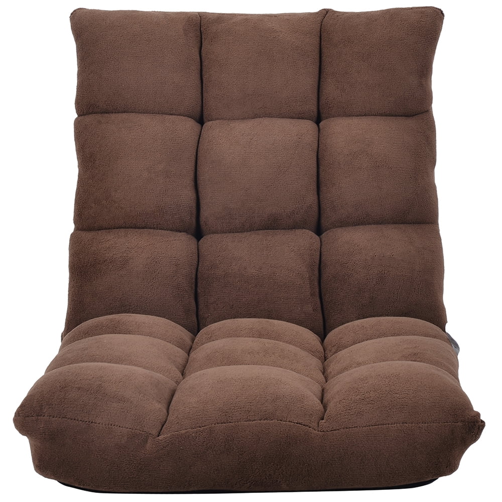 Kepooman Fabric Folding Lazy Sofa Chair, Adjustable Floor Sofa Chair, Lazy Gaming Sofa Chair, Brown Kepooman Fabric Folding Lazy Sofa Chair, Adjustable Floor Sofa Chair, Lazy Gaming Sofa Chair, Brown