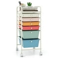 thumbnail image 1 of Kepooman File Storage Organizer,File Cabinet,6 Drawers Rolling Storage Cart Organizer-Macaron, 1 of 7