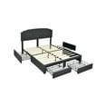 thumbnail image 1 of Kepooman Full size Bed Frame, Platform Bed Frame with 4 Storage Drawers, Platform Bed with Adjustable Headboard, 1 of 2