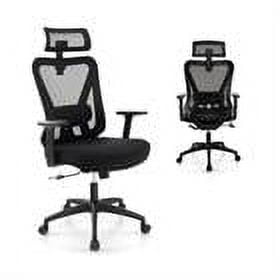 Kepooman Gaming Chair, Ergonomic Computer Chair,Mesh Ergonomic Office Chair Adjustable Swivel Task Chair with Rocking Backrest-Black