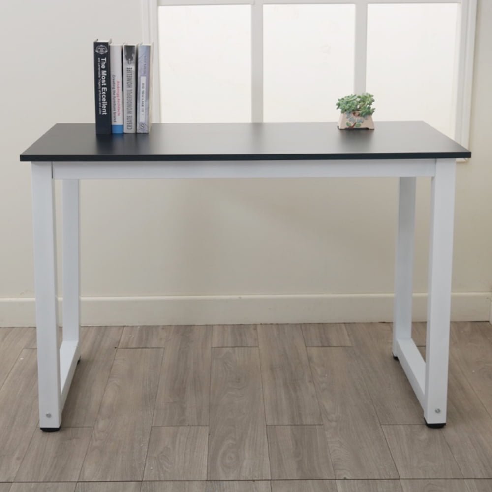 Kepooman High Strength Wooden Computer Desk for Home Office, Black Kepooman High Strength Wooden Computer Desk for Home Office, Black