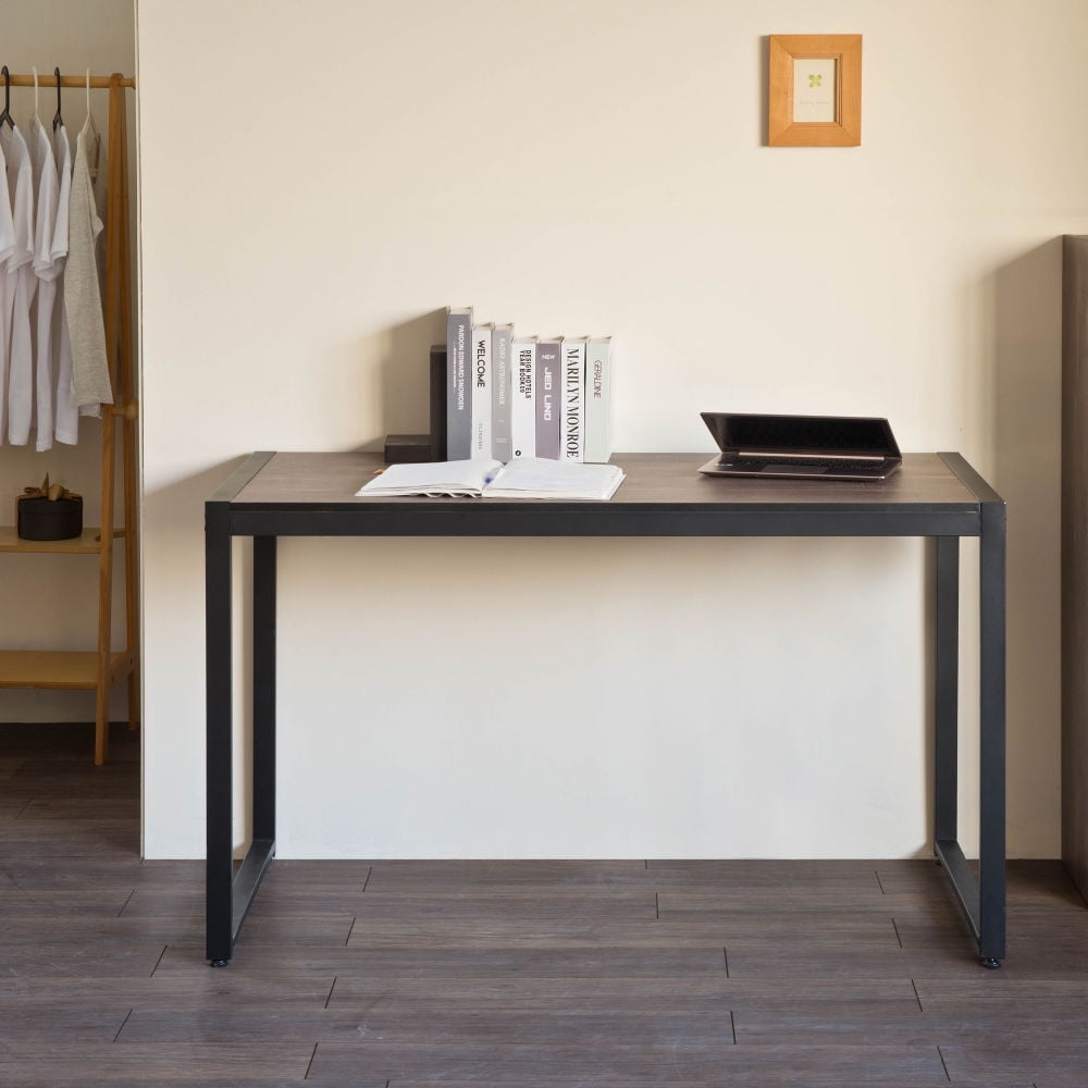 Kepooman Modern Space Saving Computer Desk for Home Office, Black Kepooman Modern Space Saving Computer Desk for Home Office, Black