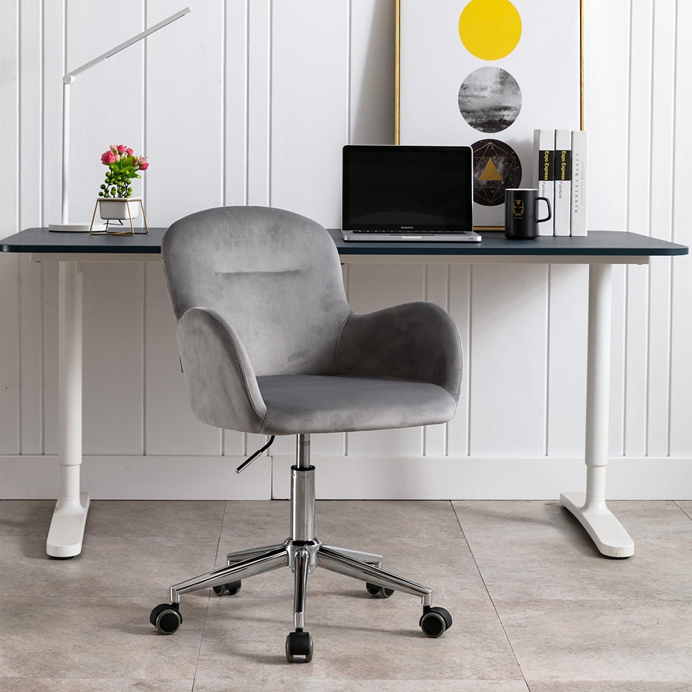 Kepooman Modern Velvet Swivel Accent Chair, Leisure office Chair for Bedroom Living Room, Gray Kepooman Modern Velvet Swivel Accent Chair, Leisure office Chair for Bedroom Living Room, Gray