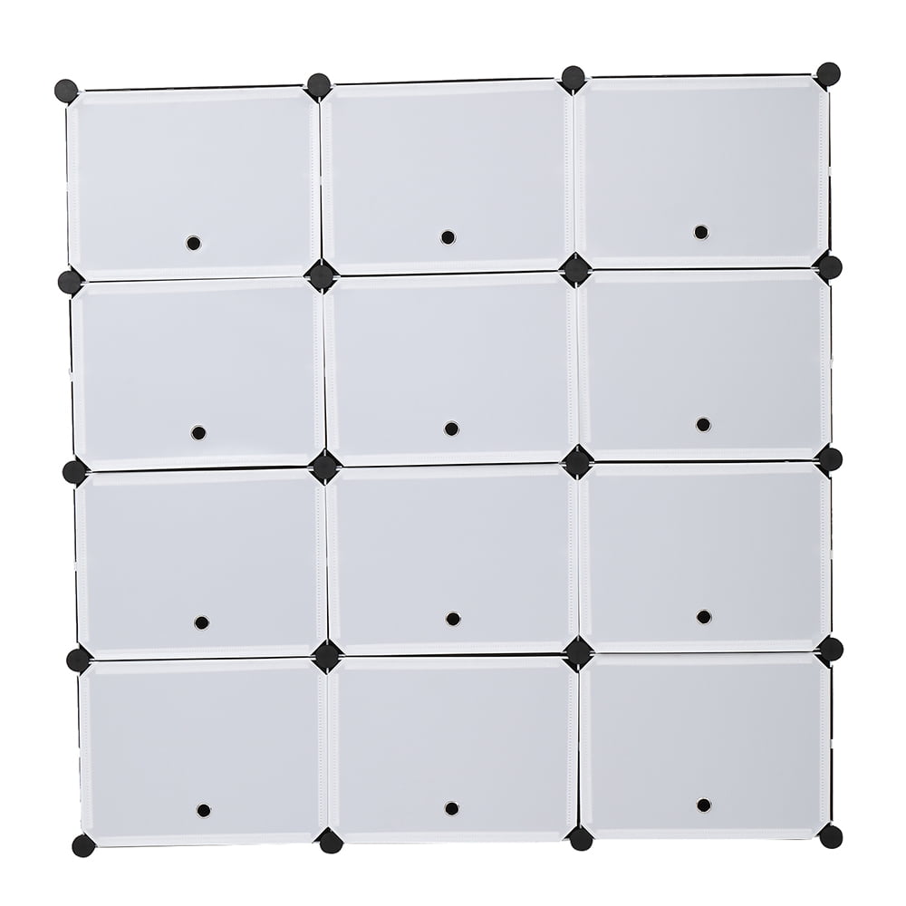 Kepooman Portable 8-Tier Shoe Rack Storage Organizer 48 Pair Tower Shelf Storage Cabinet Stand Expandable, Black