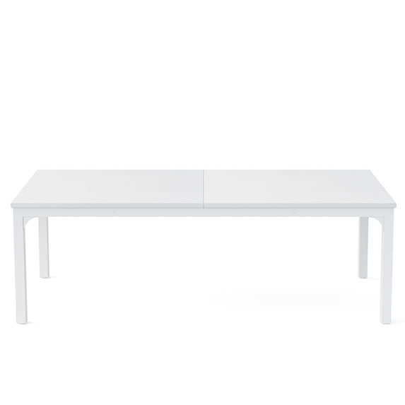 Kepooman Rectangular Dining Table, 78 inch Long Kitchen Table for 6-8 People,White