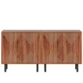 thumbnail image 1 of Kepooman Sideboard Buffet, Kitchen Storage Cabinet,Modern Sideboard Buffet, 59" Wood Storage Cabinet with Doors,Walnut, 1 of 5
