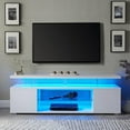 Kepooman Sofa Table, TV Console TV Stand Long Sofa Table,5Tier TV