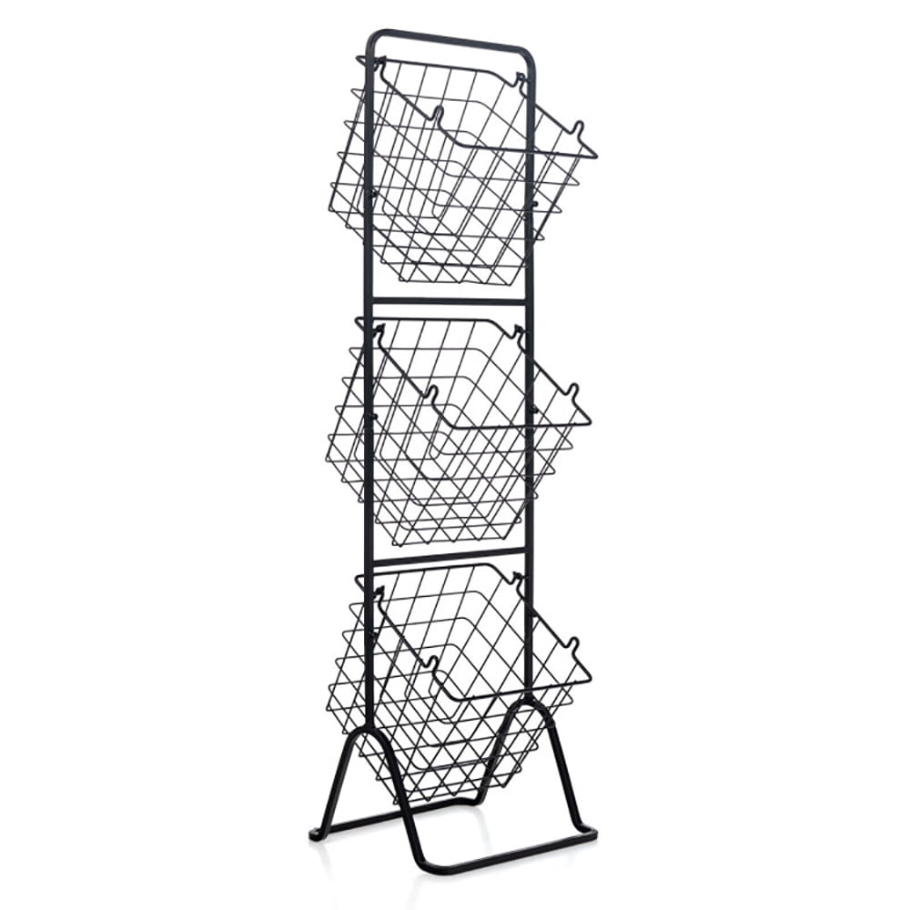 Kepooman Storage Rack,Kitchen Organizer,3-Tier Fruit Basket Stand with Adjustable Heights Kepooman Storage Rack,Kitchen Organizer,3-Tier Fruit Basket Stand with Adjustable Heights