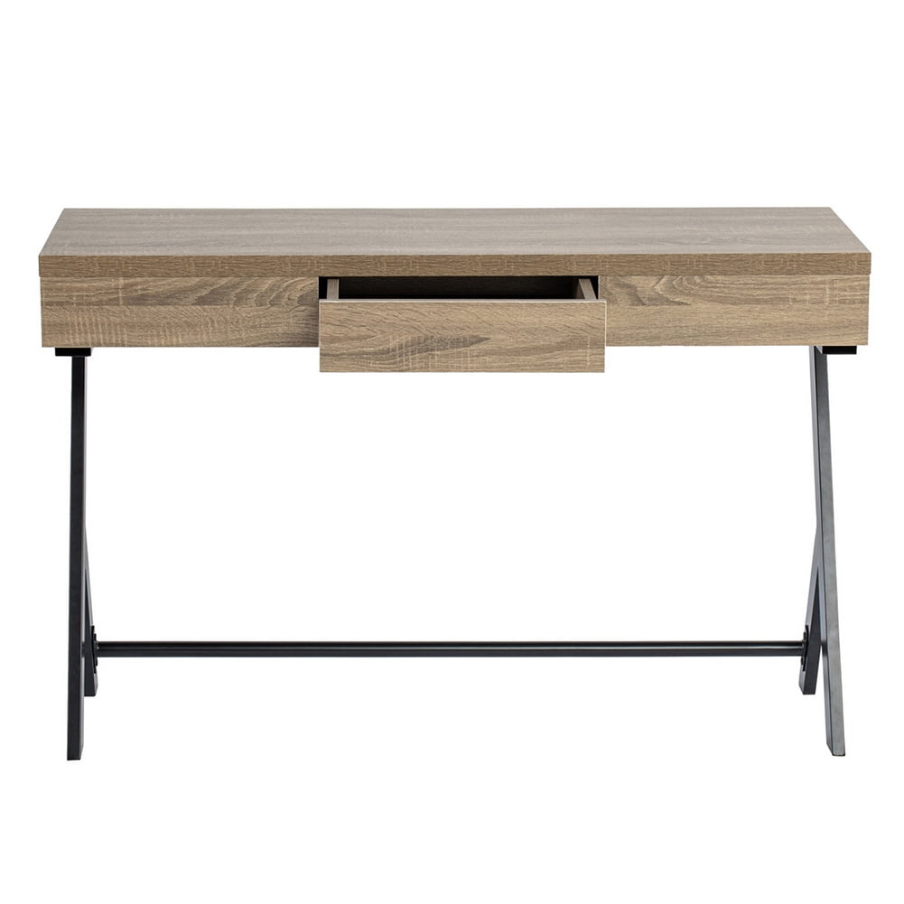 Kepooman Study Computer Desk, Home Office Writing Small Desk, Light Brown Kepooman Study Computer Desk, Home Office Writing Small Desk, Light Brown