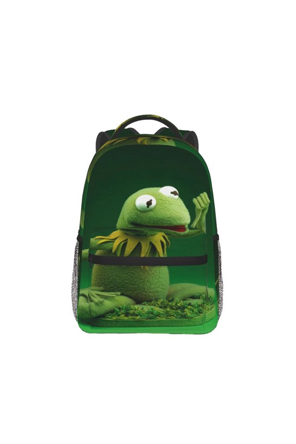 Ker-Mit The Frog Backpack Lightweight Backpack Large Capacity Portable Outdoor Travel Backpack Laptop Bag