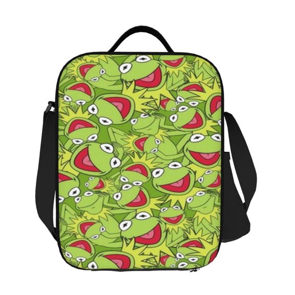 Ker-mit The Frog Lunch Box Insulated Lunch Bag Cute Lunch Box Suitable For Adult Work Office