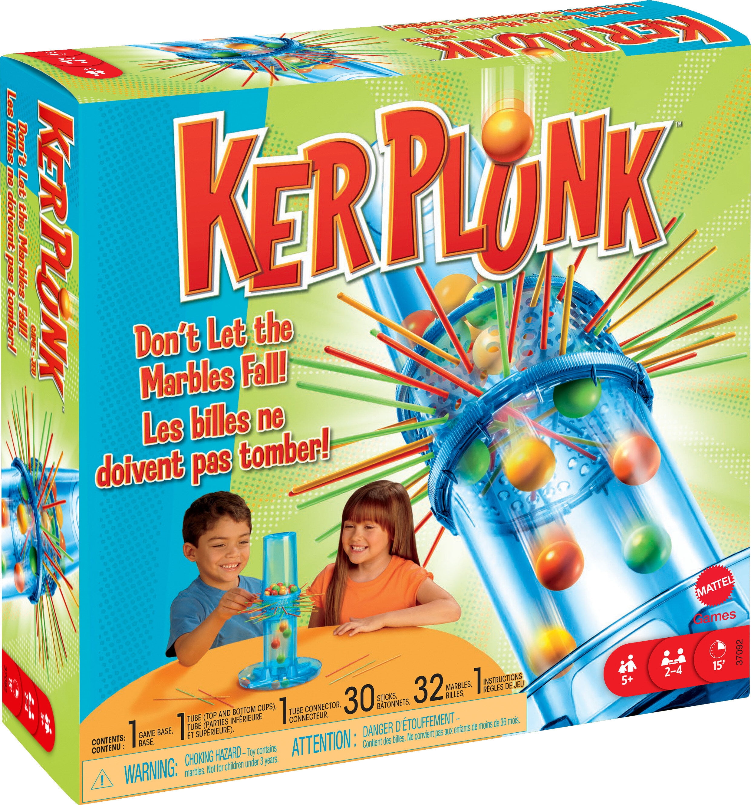 KerPlunk Kids Game, Family Game for Kids & Adults with Simple Rules for