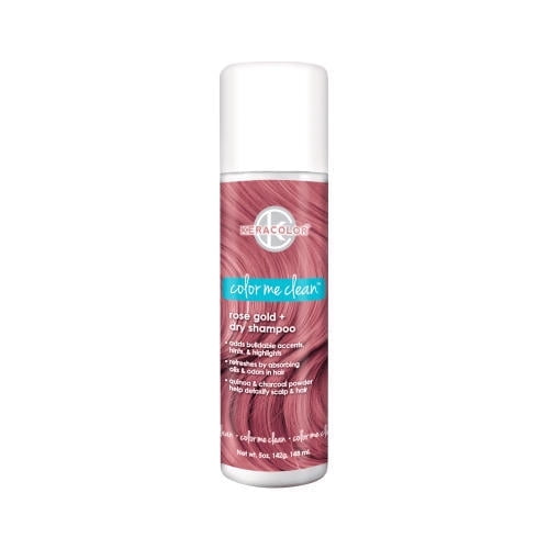 Keracolor Dry Shampoo with Color Volume Powder, Rose Gold