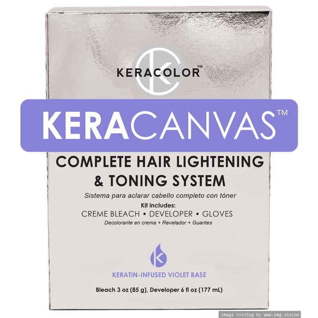 Keracolor Hair Bleach Kit Complete Hair Lightening & Toning System