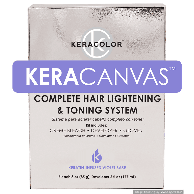 Keracolor Keracanvas Hair Bleach Kit - Complete Hair Lightening & Toning  System, 1 Kit