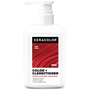 Keracolor Semi Permanent Hair Dye 3 in 1 Clenditioner, Red, 12 fl oz