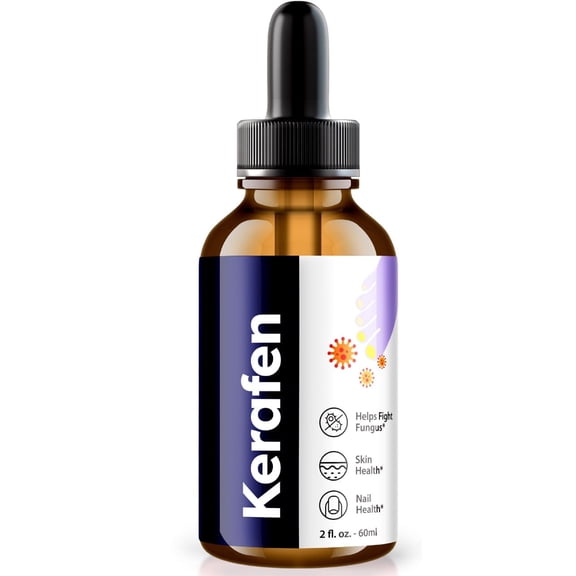 Kerafen Drops, Kerafen for Toenail - All Natural Solution for Nail Health, Maximum Strength Skin Support, Liquid Supplement, Droppers Kera Fen Reviews (30 Servings)