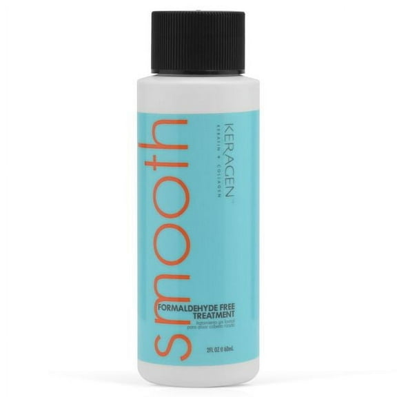 Keragen - Brazilian Keratin Smoothing Treatment, Blowout Straightening System for Dry and Damaged Hair, Formaldehyde Free, 2 Oz - Eliminate Curls and Frizz, Fine to Medium Hair