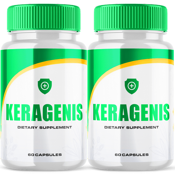 Keragenis Nail Support capsules Daily Keratin Support for Clear Strong Fingernails 120 Capsules