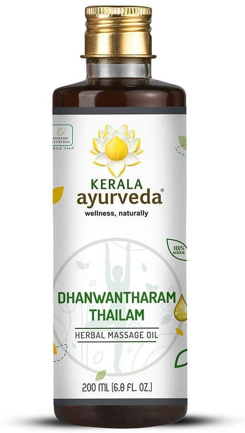 Kerala Ayurveda Dhanwantharam Thailam Ayurvedic Massage Oil for Vata & Post Natal Care