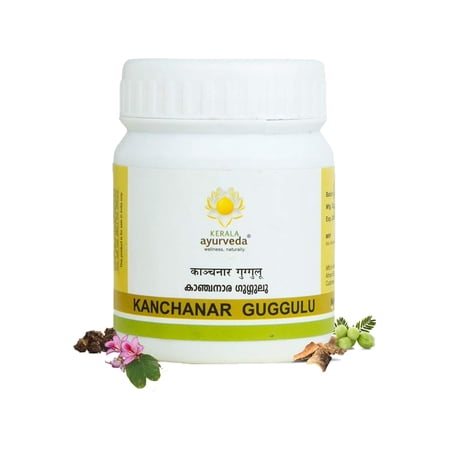 Kerala Ayurveda Kanchanar Guggulu| Combats Hypothyroidism | Boost T3 And T4 Production |Advanced Thyroid Health |Better Hormonal Health | With Kanchanara, Guggulu, Varuna, Triphala