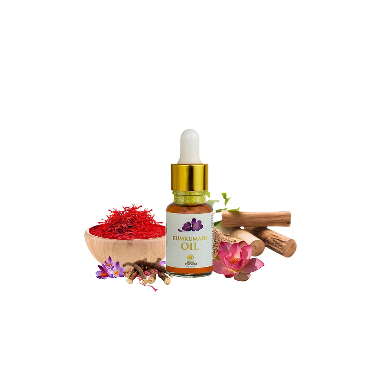 Kerala Ayurveda Kumkumadi Oil 10 ml Reduces Fine Lines, Pigmentation