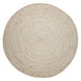 thumbnail image 1 of Kerala Ivory Jute Rug 4' Round, 1 of 9