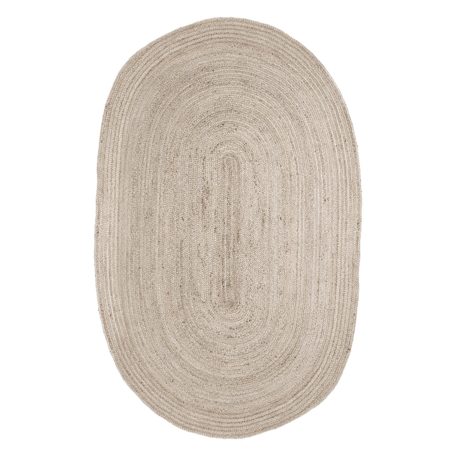 Kerala Ivory Jute Rug 6' x 9' Oval