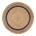 thumbnail image 1 of Kerala Midnight Jute Rug 6' Round, 1 of 11