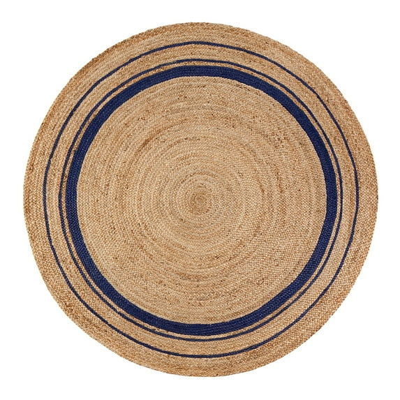 Kerala Midnight Jute Rug 6' Round