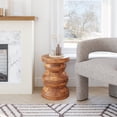 thumbnail image 1 of Kerala Side Table Walnut End Table, Modern Style, Mango Wood round shape tabletop, Mango Wood, Indoor Living, 1 of 7