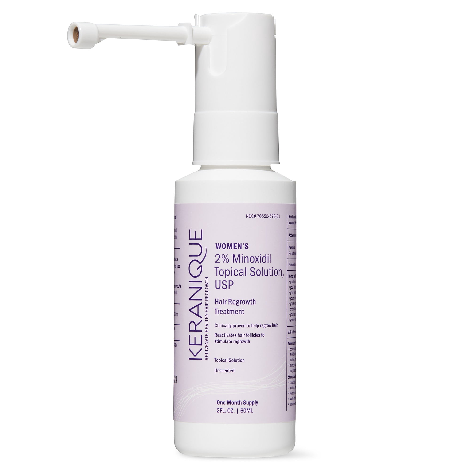 Keranique Hair Regrowth Treatment Spray with Lift and Repair for Thinning Hair