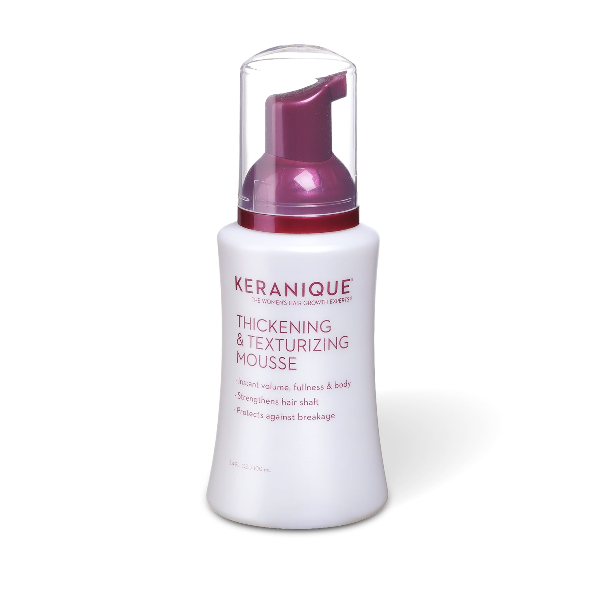 Keranique Texturizing & Thickening Mousse for Volume, Body, and Bounce