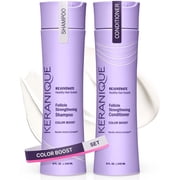 Keranique Volumizing Color Safe Shampoo & Conditioner Set for Color Treated Hair, 2 Piece, 8 fl oz