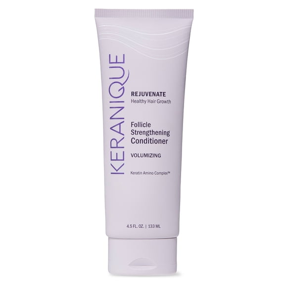 Keranique Volumizing Conditioner with Follicle Strengthening for Fine Thinning Hair, Pump Dispenser, 4.5 fl oz
