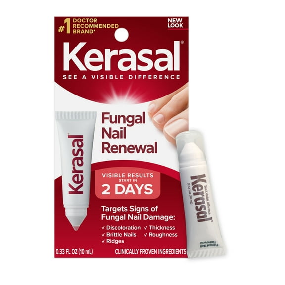 Kerasal Fungal Nail Renewal, Improves Appearance of Discolored or Damaged Nails, 0.33 fl oz