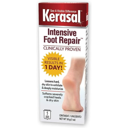 Kerasal Intensive Foot Repair & Moisturize Dry Skin Healing Ointment, 1 oz, 3 Pack