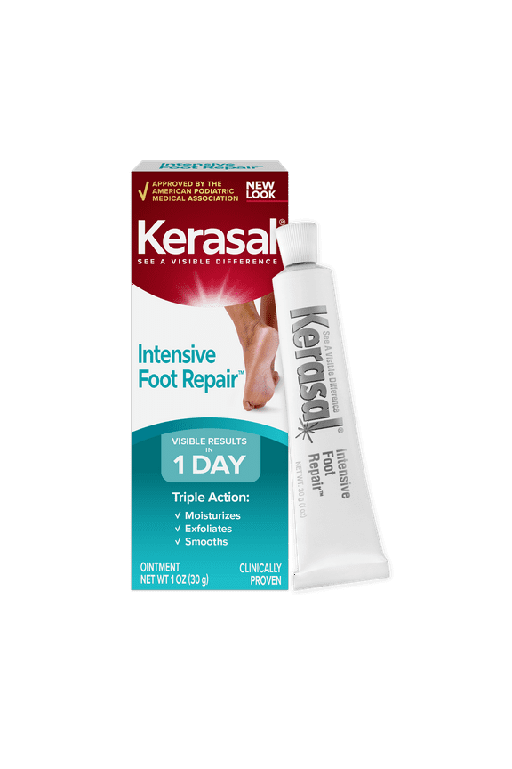 Intensive Foot Repair, Skin Healing Ointment For Cracked Heels And Dry Feet, 1 Oz.