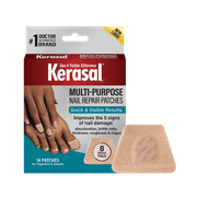 Kerasal Multi-Purpose Nail Repair Patches for Damaged Nails, Restores Healthy Appearance, 14 Count