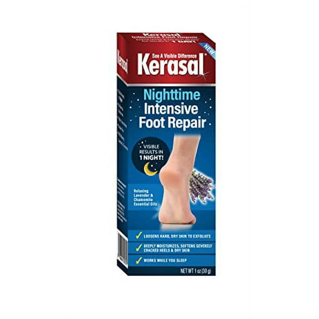 Kerasal Nighttime Intensive Foot Repair, Skin Healing Ointment for