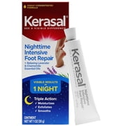 Kerasal Nighttime Intensive Foot Repair - Skin Healing Ointment for Cracked Heels and Dry Feet, 1 oz